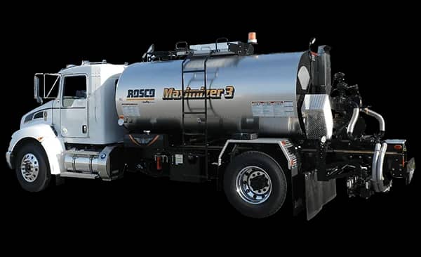 Rosco Maximizer asphalt distributor truck with spray bar