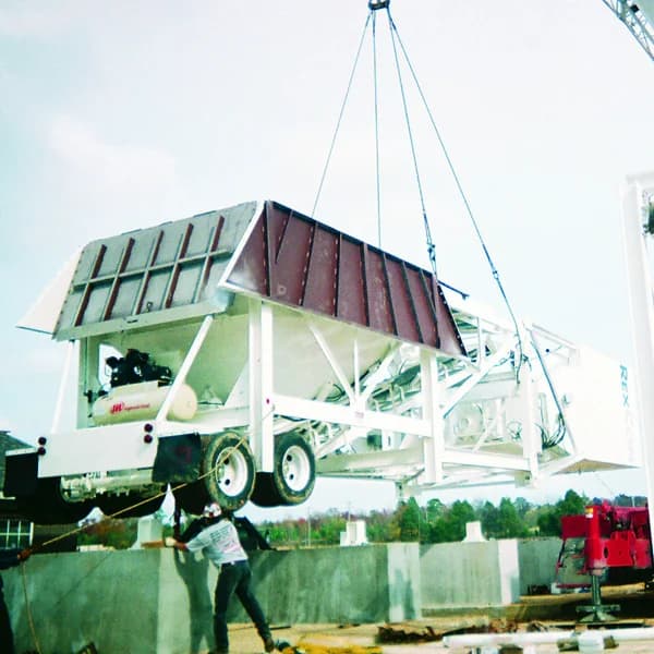 RexCon LoGo hinged gravity feed cement silo