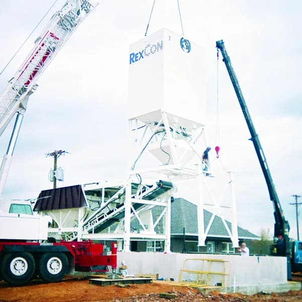 RexCon LoGo 10S plant being erected on site