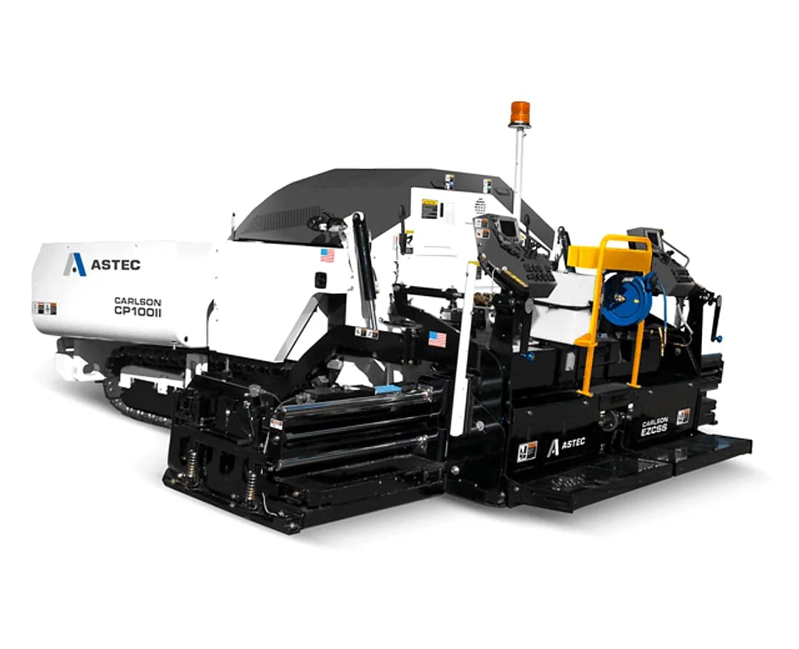 Carlson CP100 II Commercial Class Asphalt Paver options package view OEM photo