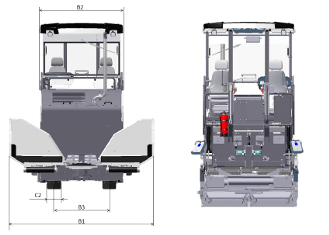 Dynapac F1800C Tracked Paver service access detail OEM photo