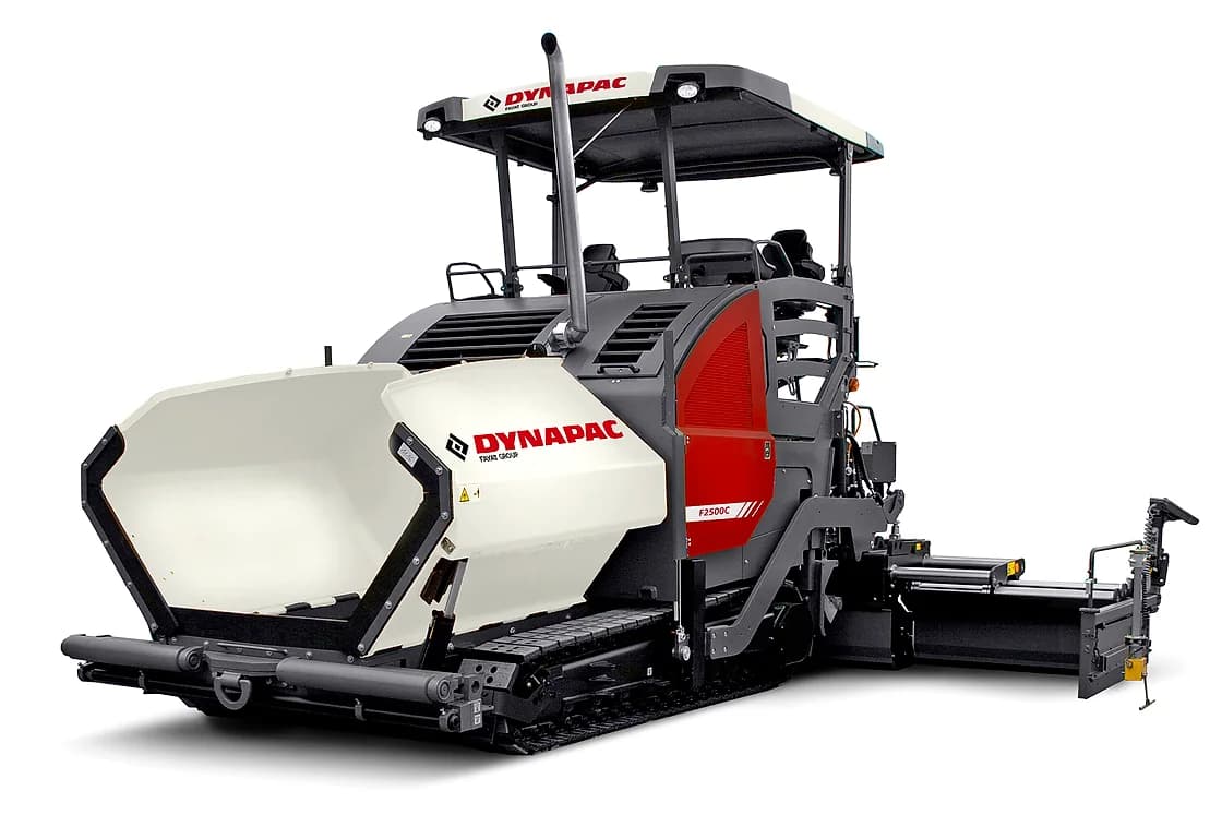 Dynapac F2500C Tracked Paver front and side profile OEM photo