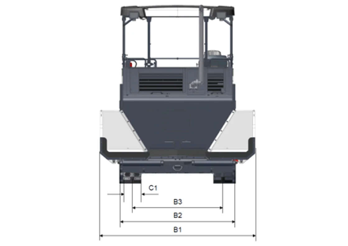 Dynapac F2500C Tracked Paver service access detail OEM photo