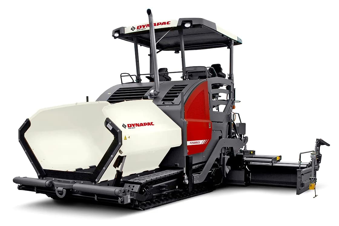 Dynapac F2500CS Tracked Paver front and side profile OEM photo