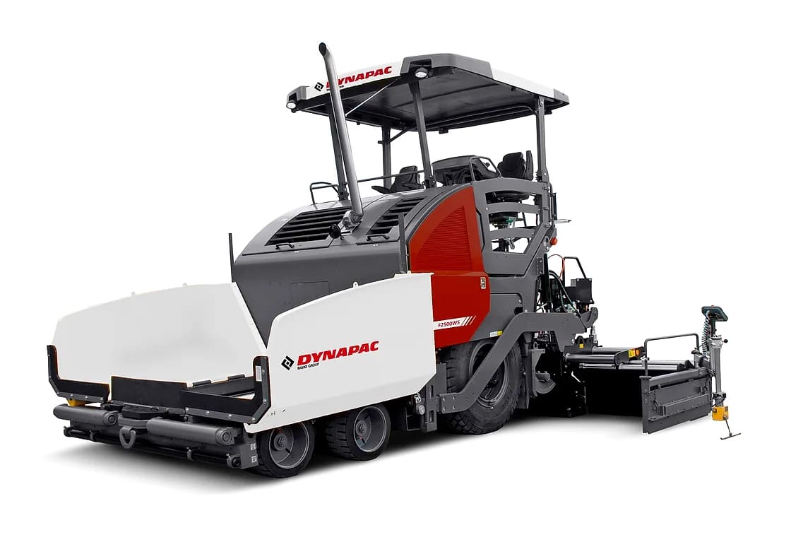 Dynapac F2500WS Wheeled Paver front and side profile OEM photo