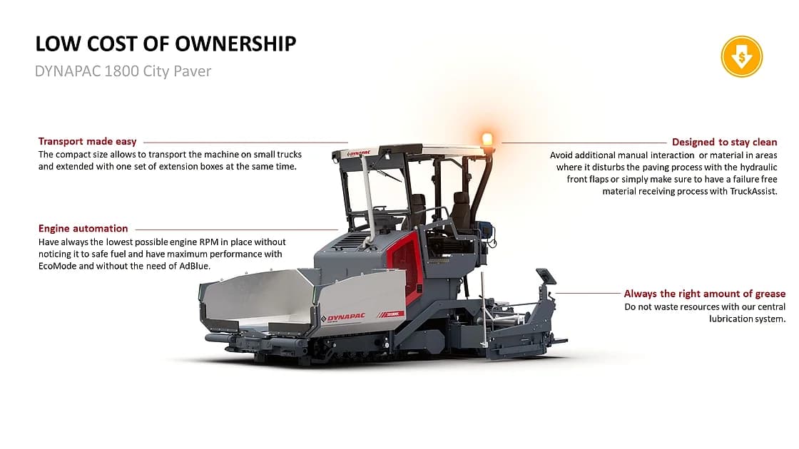 Dynapac SD1800C City Paver service access detail OEM photo