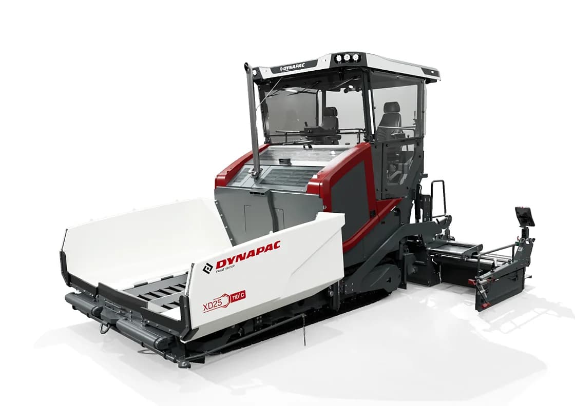 Dynapac SD25 110C Tracked Paver paving system view OEM photo