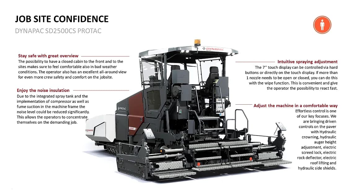 Dynapac SD2500CS PROTAC Spray Paver service access detail OEM photo