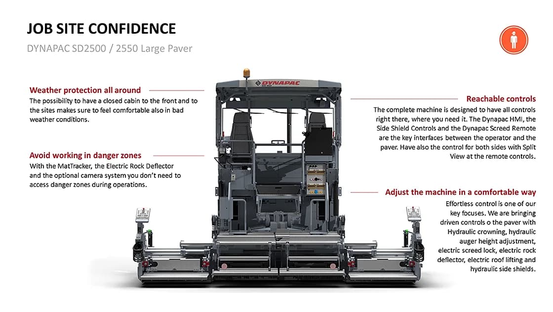 Dynapac SD2530CS Tracked Paver machine detail OEM photo