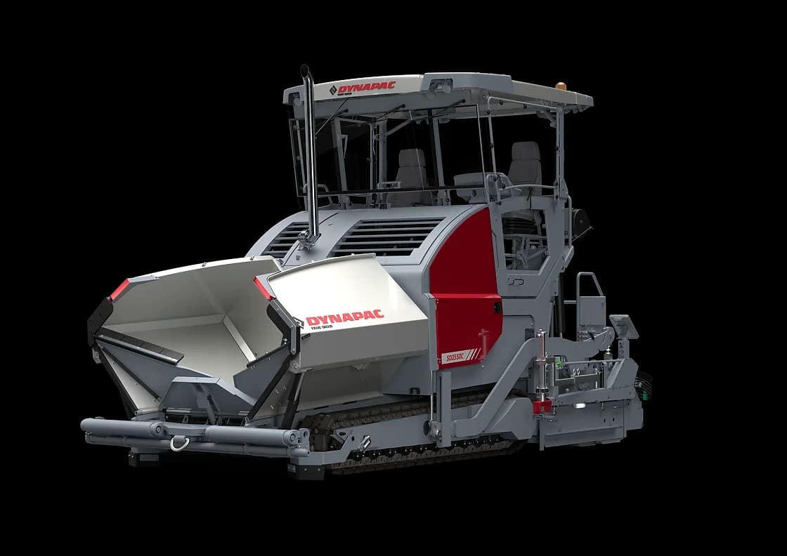 Dynapac SD2550C Tracked Paver front and side profile OEM photo