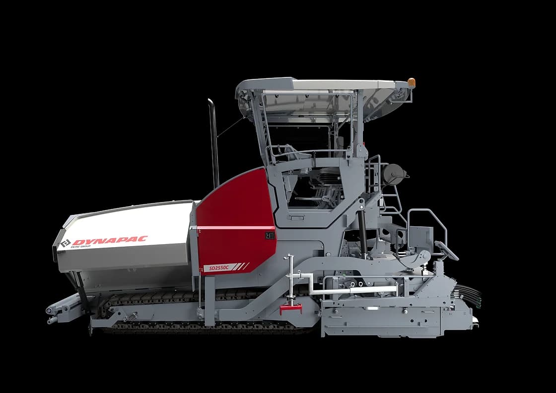 Dynapac SD2550C Tracked Paver front and side profile OEM photo
