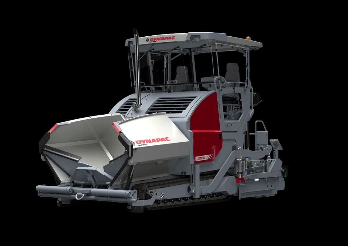 Dynapac SD2550C Tracked Paver front and side profile OEM photo