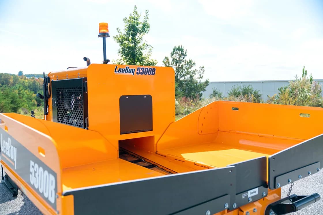 LeeBoy 5300B Asphalt Paver feed and hopper area OEM photo