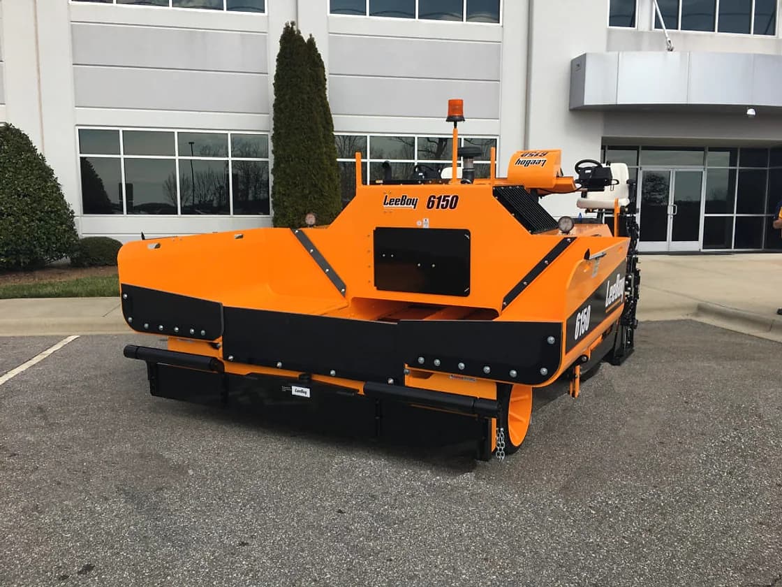 LeeBoy 6150 Asphalt Paver feed and hopper area OEM photo