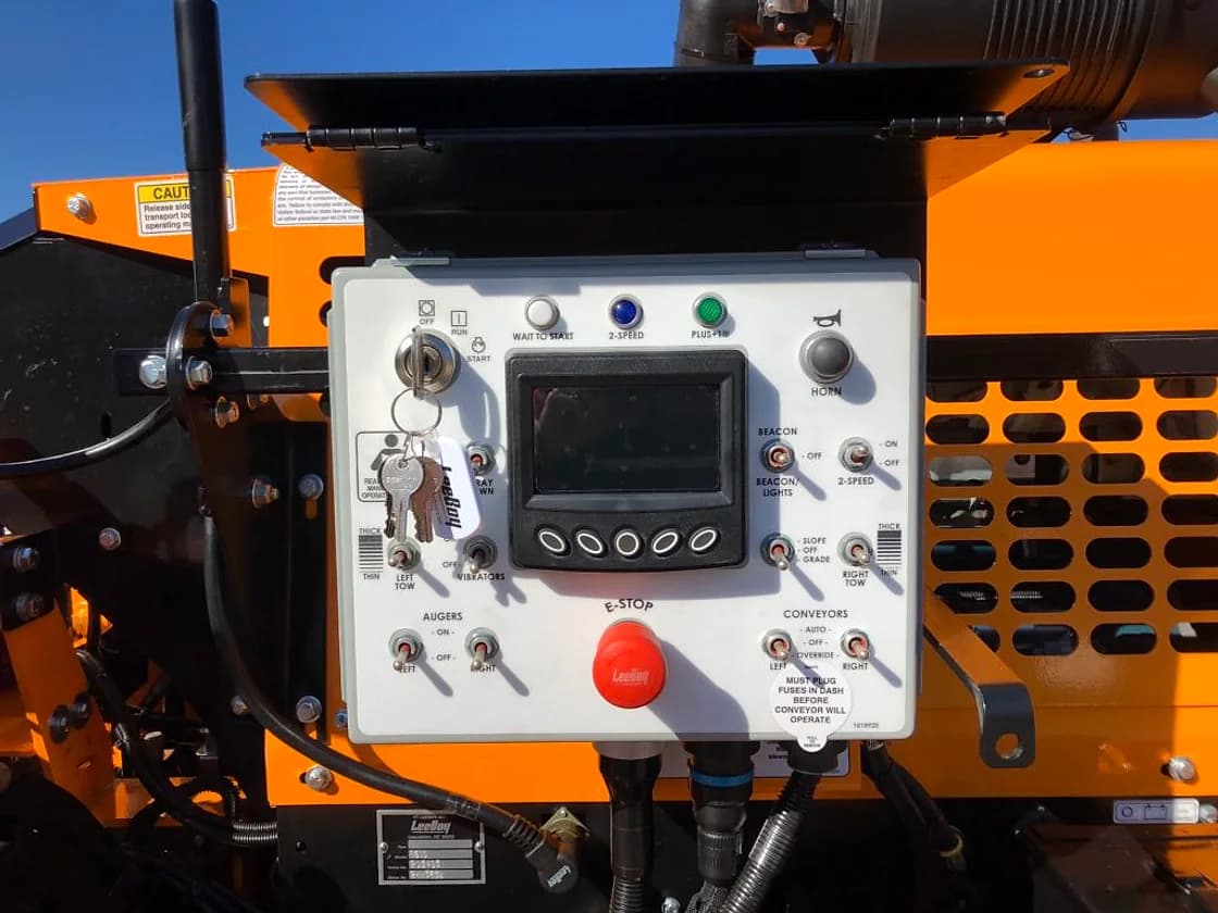 LeeBoy 8510E Asphalt Paver feed and hopper area OEM photo