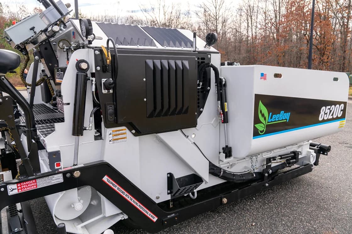 LeeBoy 8520C Electric Asphalt Paver paving system view OEM photo