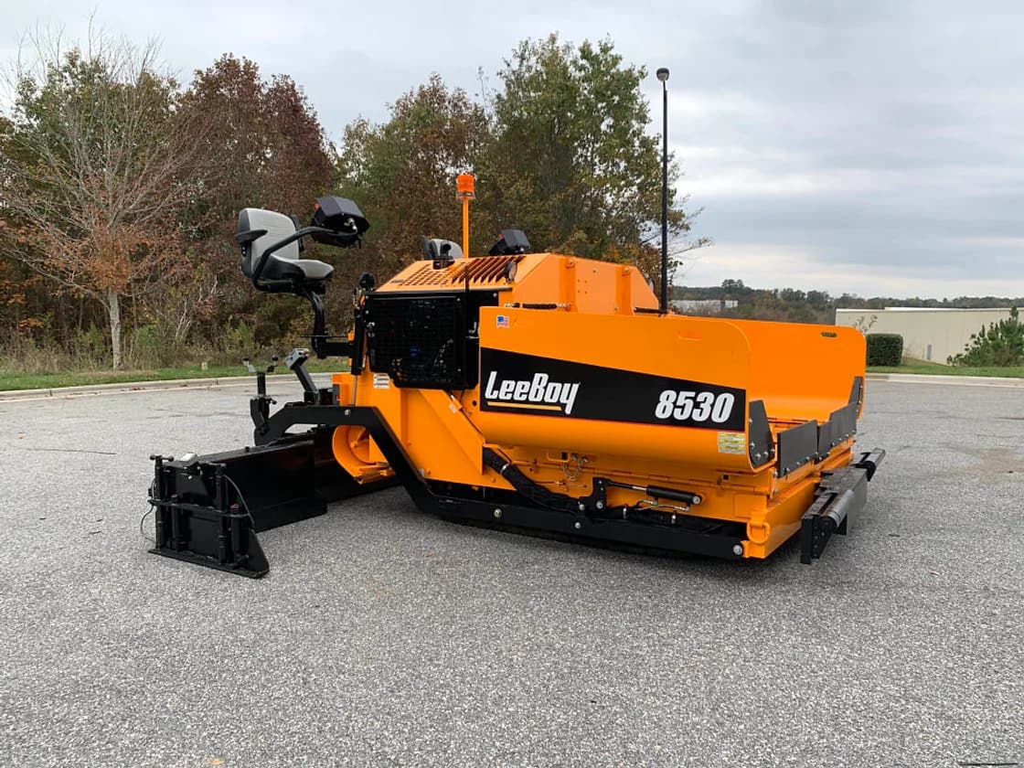 LeeBoy 8530 Asphalt Paver jobsite working view OEM photo