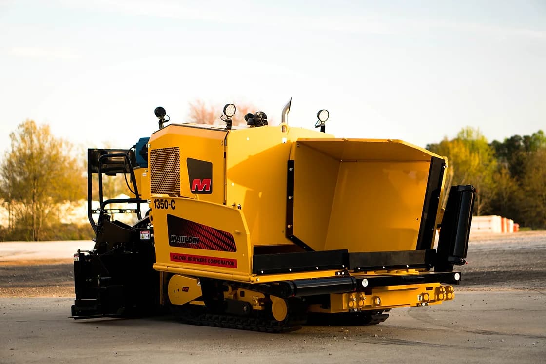 Mauldin 1360 Commercial Asphalt Paver jobsite working view OEM photo