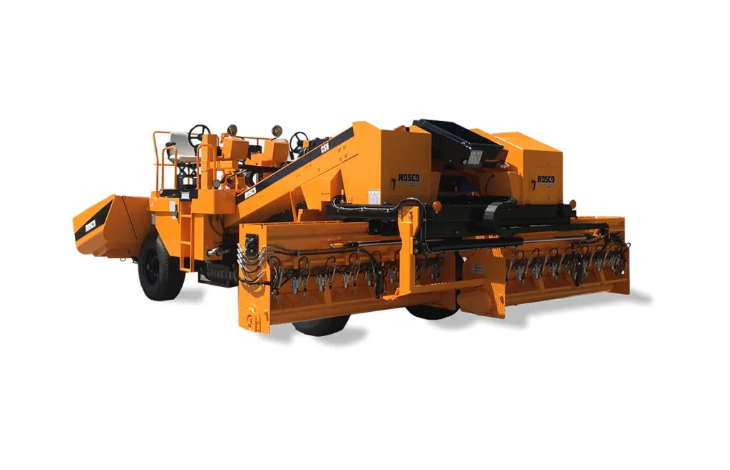LeeBoy Rosco CSV Chip Spreader working in Texas