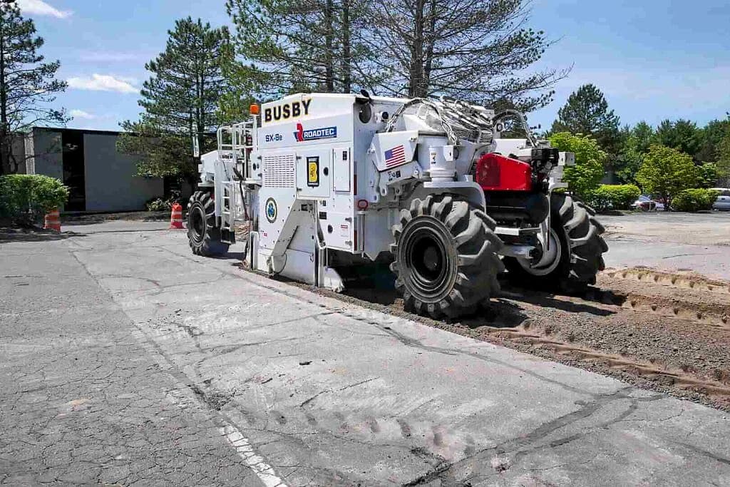 Roadtec SX-8 stabilizer reclaimer side profile