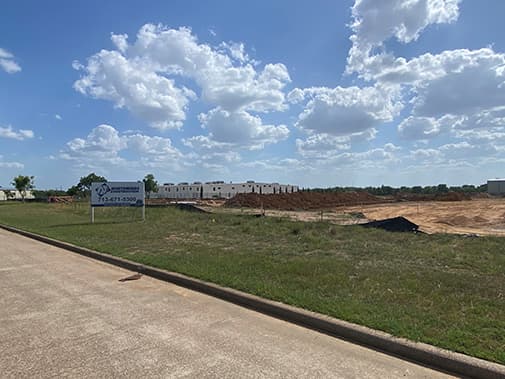 Construction site for Closner Equipment's Waller branch