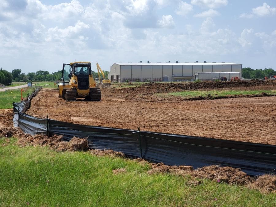 Earthwork underway at the Closner Equipment Waller facility site
