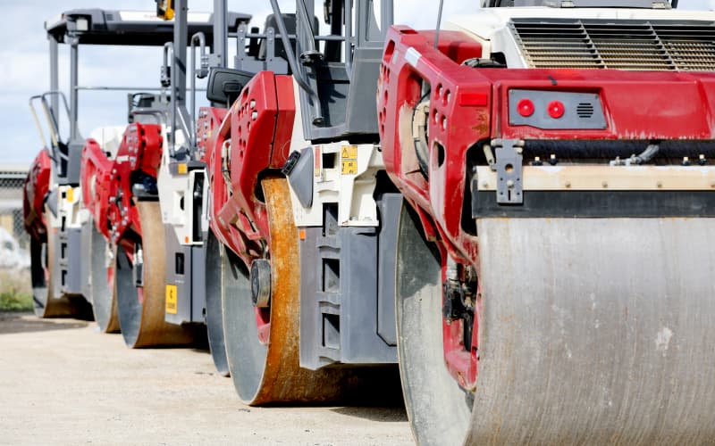 Dynapac roller fleet supported by Closner Equipment