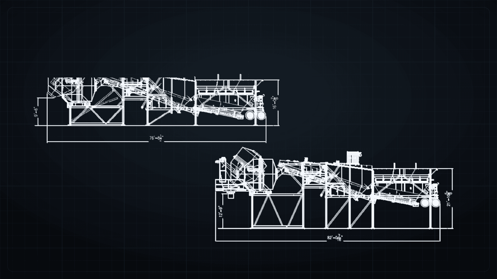 Astec drawing for the CON-E-CO LO-PRO 327CM central-mix concrete batch plant