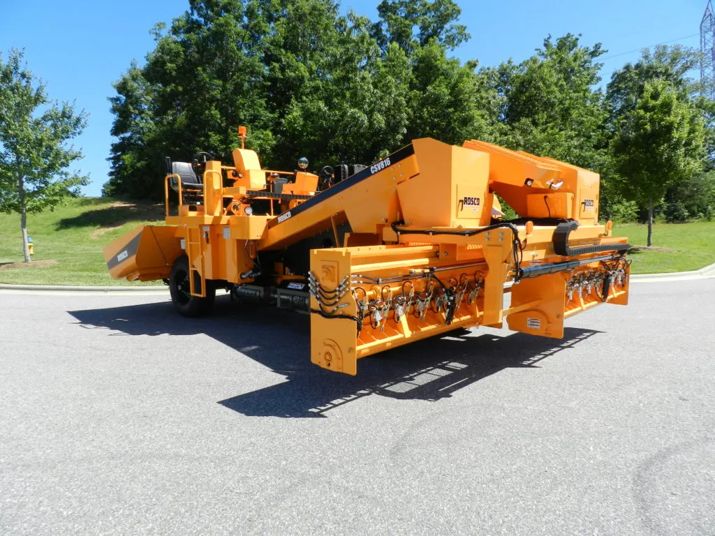 Rosco CSV Chip Spreader front spread hopper aggregate distribution